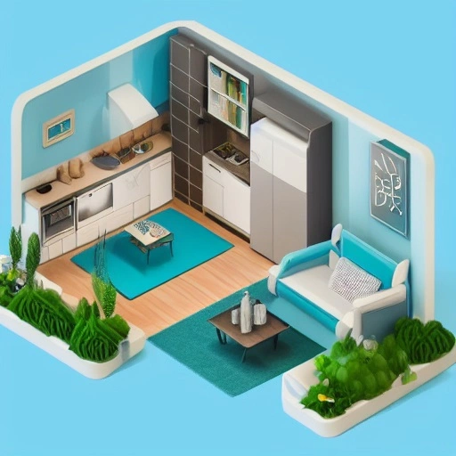 53422-2356600411-tiny cute lively detailed isometric apartment with a shark dancing, soft colors, blue and green theme, soft colors, blender rend.webp